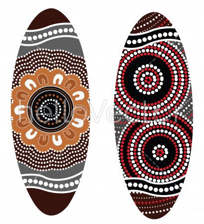Aboriginal shield (Vector art).