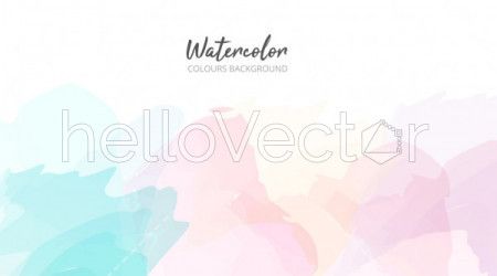 Abstract watercolor background - Vector Illustration