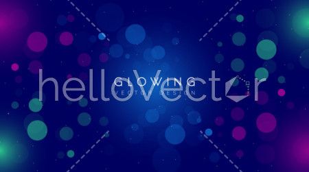 Bokeh effect vector background