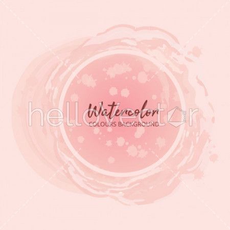 Abstract watercolor background - Vector Illustration
