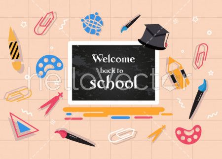 Education vector banner background.