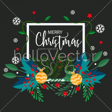 Christmas vector banner background