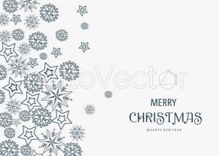 Christmas vector snowflake background