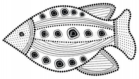 Aboriginal fish illustration