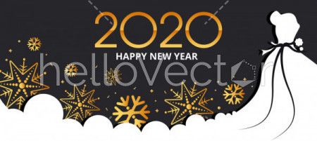 Happy new year 2020 background