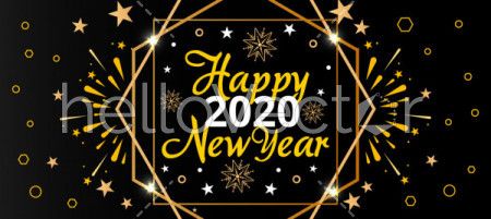 Happy new year 2020 free vector background