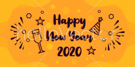 Happy new year 2020 background - Download Graphics & Vectors