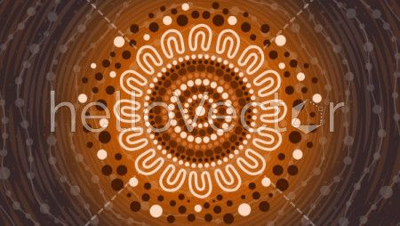 Aboriginal dot art vector background