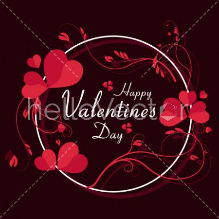 Valentine's day background - Vector illustration