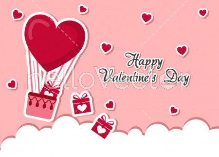 Happy valentine's day greeting card  - Vector illustration