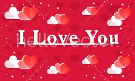 love valentine day background - Vector illustration