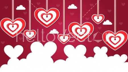 Love background design with hearts - Vector Illustration