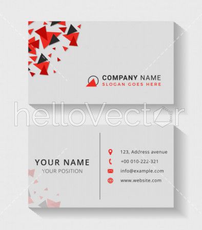 Modern business cards template - Vector Illustration