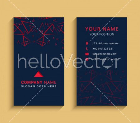 Modern business cards template - Vector Illustration