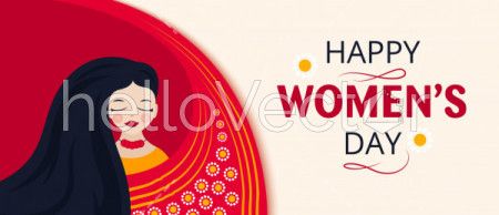 Happy women's day poster - Vector Illustration