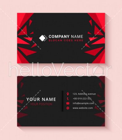 Modern business cards template - Vector Illustration