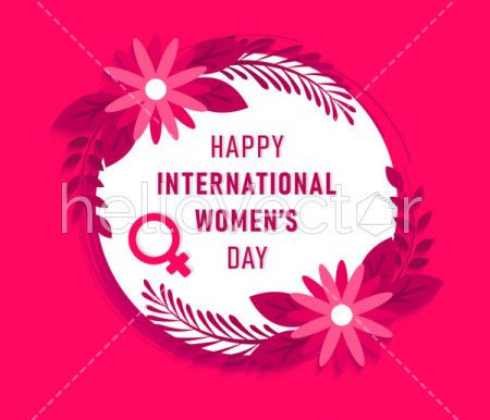 Happy international women's day graphic - Vector Illustration