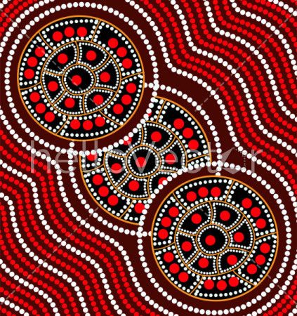 Aboriginal art vector painting