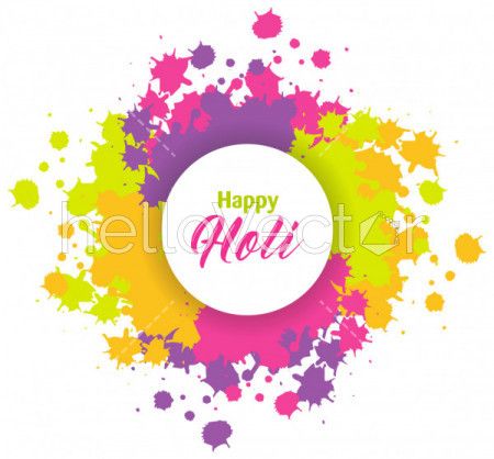 Abstract holi festival vector background
