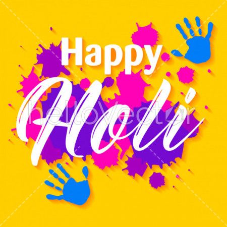 Indian Festival of Colours, Happy holi vector design