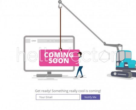 Coming soon landing page template