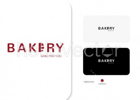 Bakery lettermark vector logo