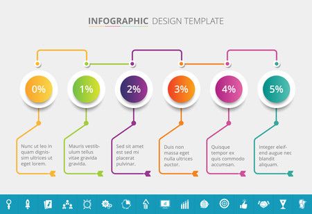 Supply Chain Infographic Template Design - Vector Illustration