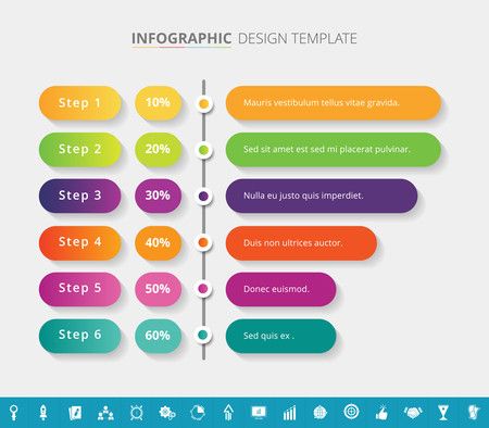 Timeline infographic template design - Vector Illustration