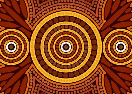 Aboriginal dot art vector background