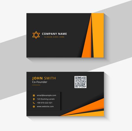 Business card template design - Vector Illustration