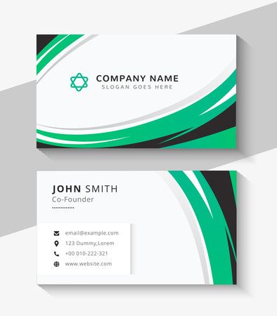 Business card template design - Vector Illustration