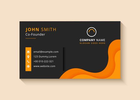 Business card template design - Vector Illustration