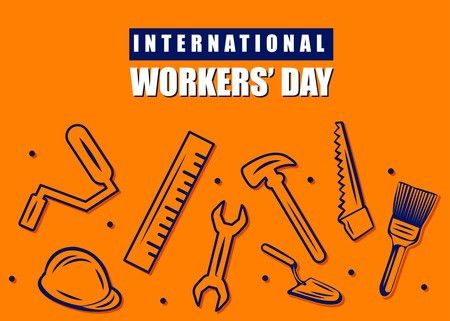 Construction equipment collection, International workers day