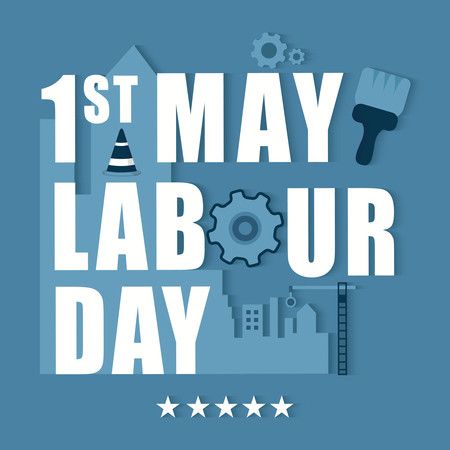 1st may - Happy labour day background