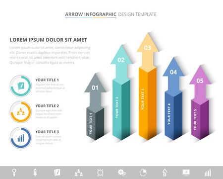 Arrow Bar Chart Infographic