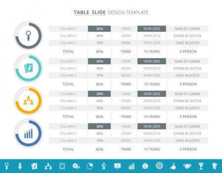 Table Infographic Template
