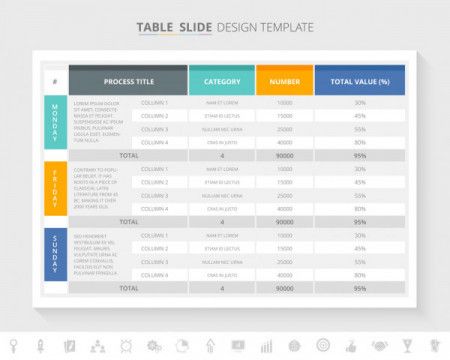 Infographic Table Layout