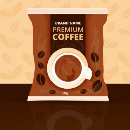 Coffee Package Mockup  - Vector Illustration