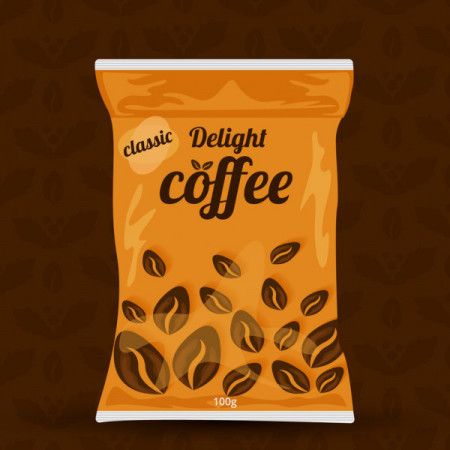 Coffee Packaging Mockup - Vector Illustration