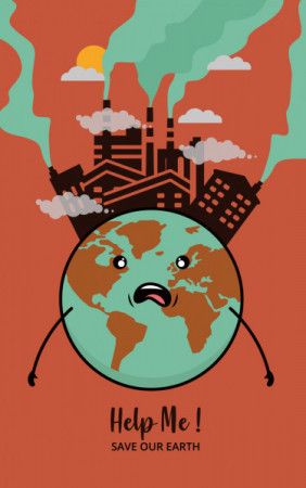 How to draw Stop air pollution Save environment poster - step by step |  Save water poster drawing, Poster drawing, Creative drawing