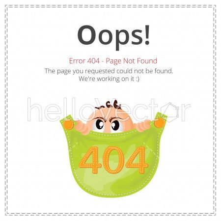 404 web page layout