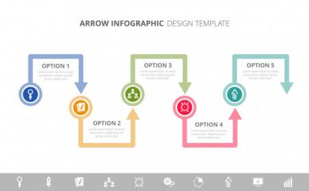 Arrow Infographic Template