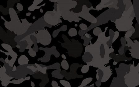 Black Camouflage Texture - Vector Illustration
