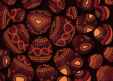 Aboriginal stone painting