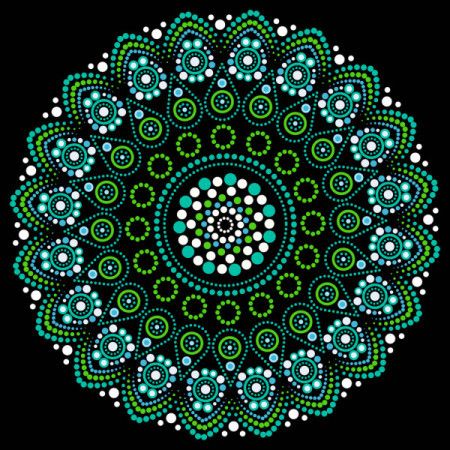 Dot mandala art - Vector illustration