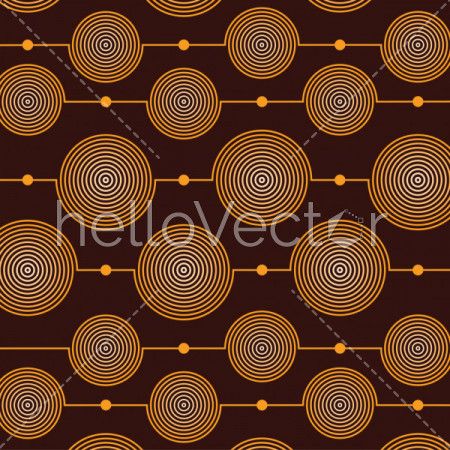 Pattern of circles background. Seamless pattern - Vector illustration 