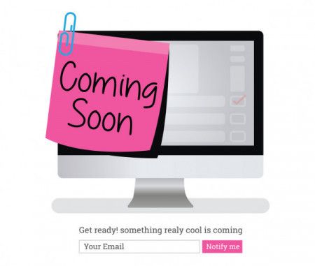 Coming soon landing page