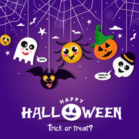 Spooky Halloween poster background