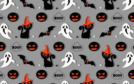 Halloween seamless vector background