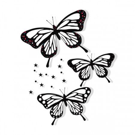 Free Butterfly Tattoo Vector  Download in Illustrator EPS SVG JPG PNG   Templatenet